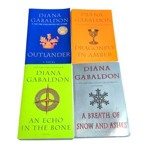 Outlander Series Set of 4 Books by Diana Gabaldon Mass Market Full Size New